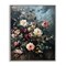 Stupell Industries Moody Dark Bouquet Framed Giclee Wall Art Design by Petal Prints Design